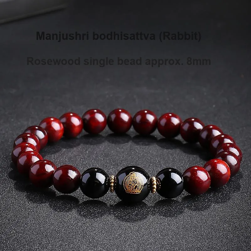 MUSHENGYUAN Rosewood Bracelets Unisex-18