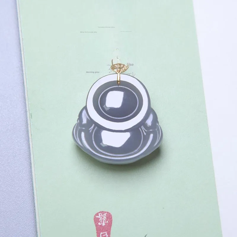 Ingenuity Hetian Jade Pendants Smoky Purple Women's-5