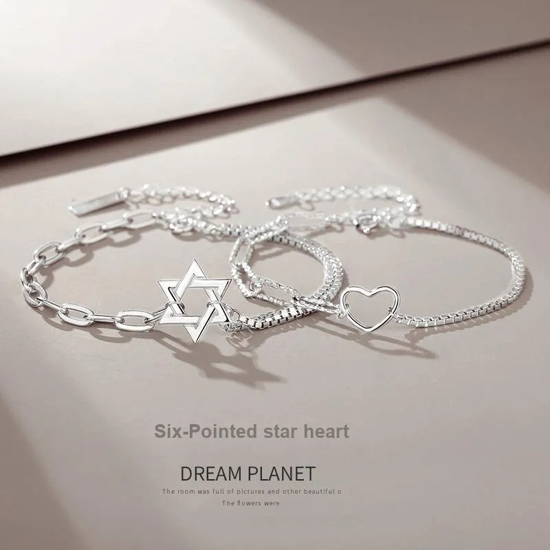 DAWO 925 Sterling Silver Bracelets Unisex-1