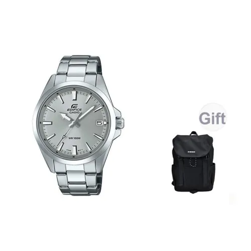 CASIO EDIFICE Collection Очень тонкий кварцевый механизм нержавеющий стальной ремешок часы для мужчин серый циферблат