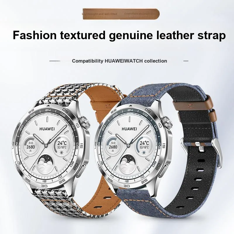 Vobafe Huawei Compatibility Watch Band Genuine Leather Material-1