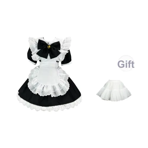 WLEQK Черный + Petticoat Женские Лолита Платья