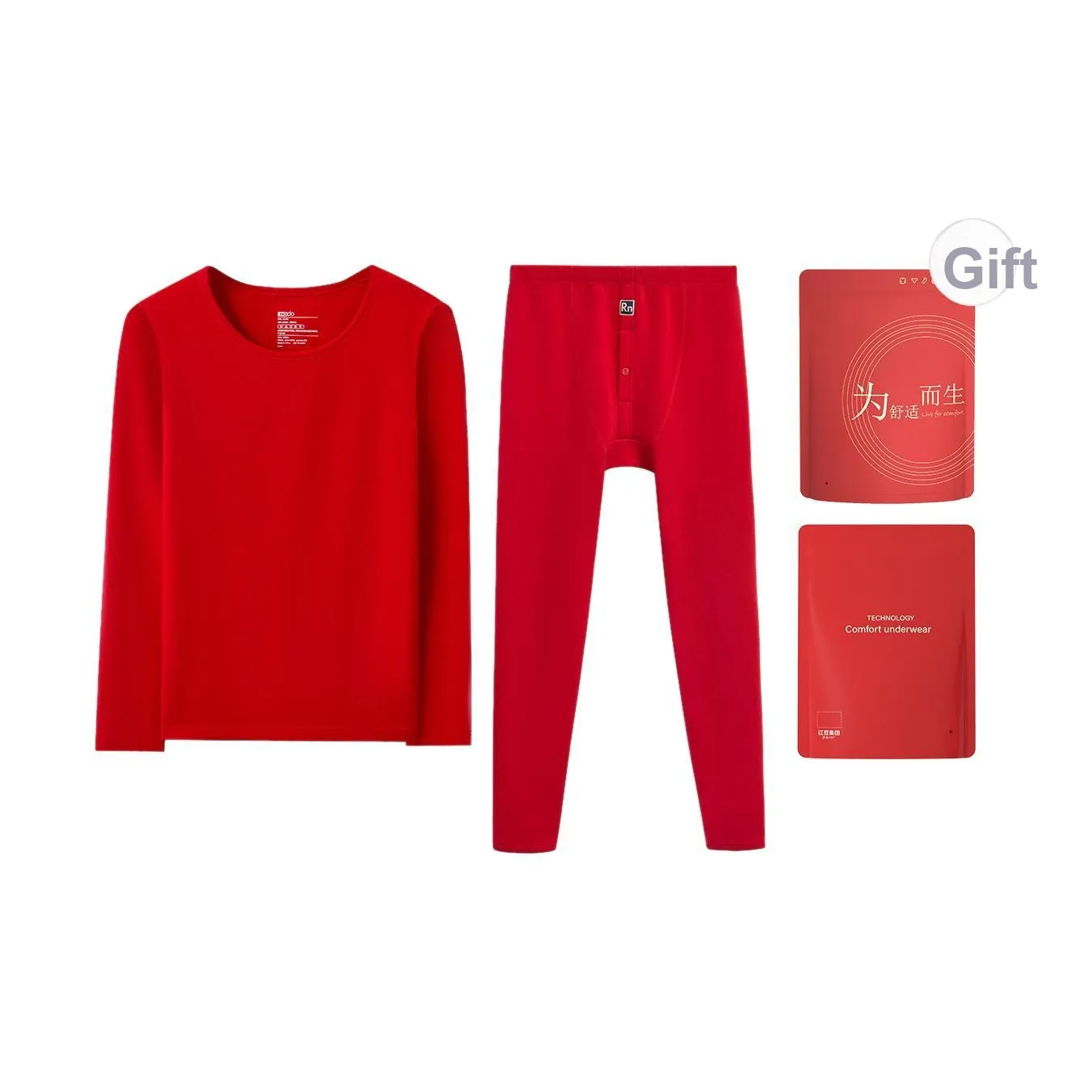 Red bean Men's Thermal Sets