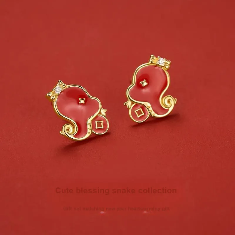 MCK 925 Sterling Silver Stud Earrings Women's-1