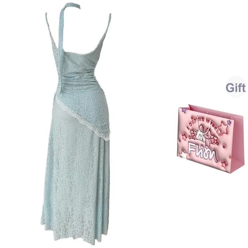 FLIM Slip Dresses Women's Blue Bear Box-1