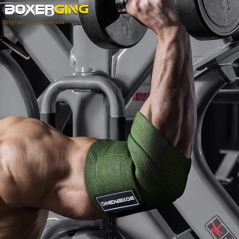 BOXERGING Elbow Pads Breathable Protective SML Cotton Polyester Elastane Blend Material Unisex-5