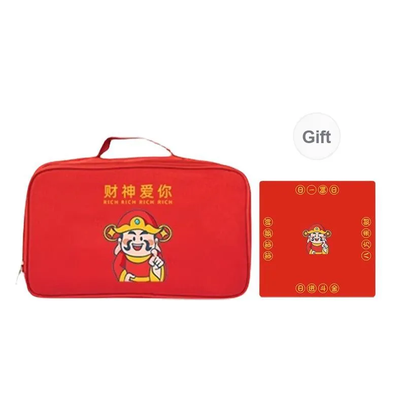 Imono Hand Carved Mahjong Tiles For Home Use Red Mahjong Box Board Games-13