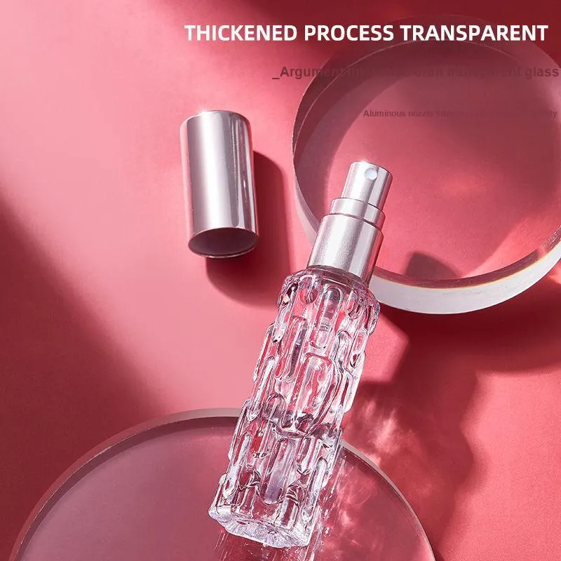YUELEJI Perfume Mini Bottles High-End Portable 10ml Sample Glass Press Spray Bottle Empty Bottle Dividing Magic Tool-7