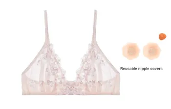 FREELASS Bra Women's Free Petal Nipple Cover 1 Pair Pink