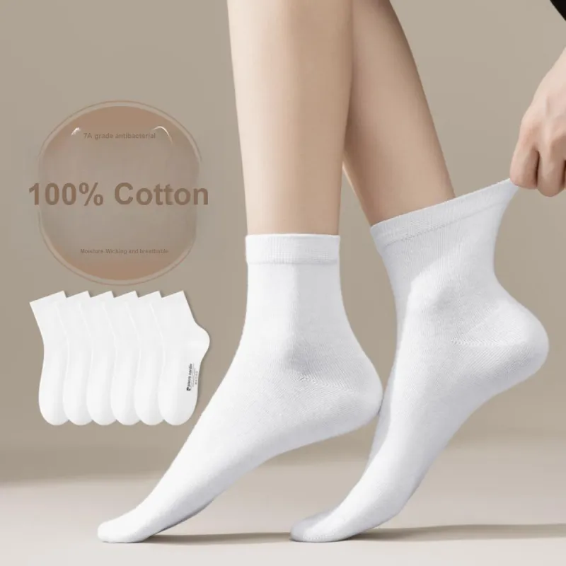 PIERRE CARDIN Mid Calf Socks Women's 6 Pack Black-6