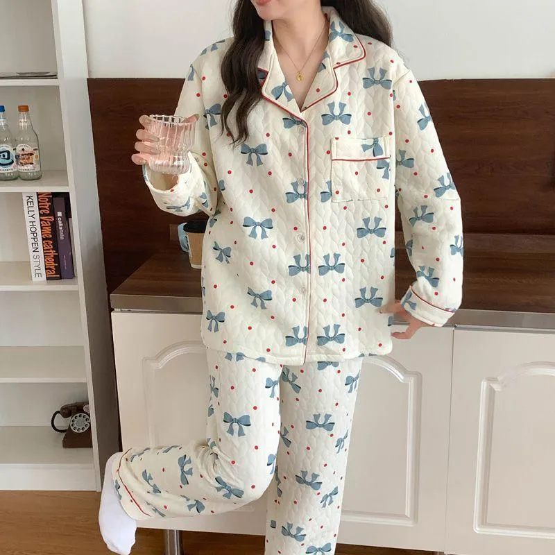 METE WHALE MT Pajama Set Women's Image Color-2