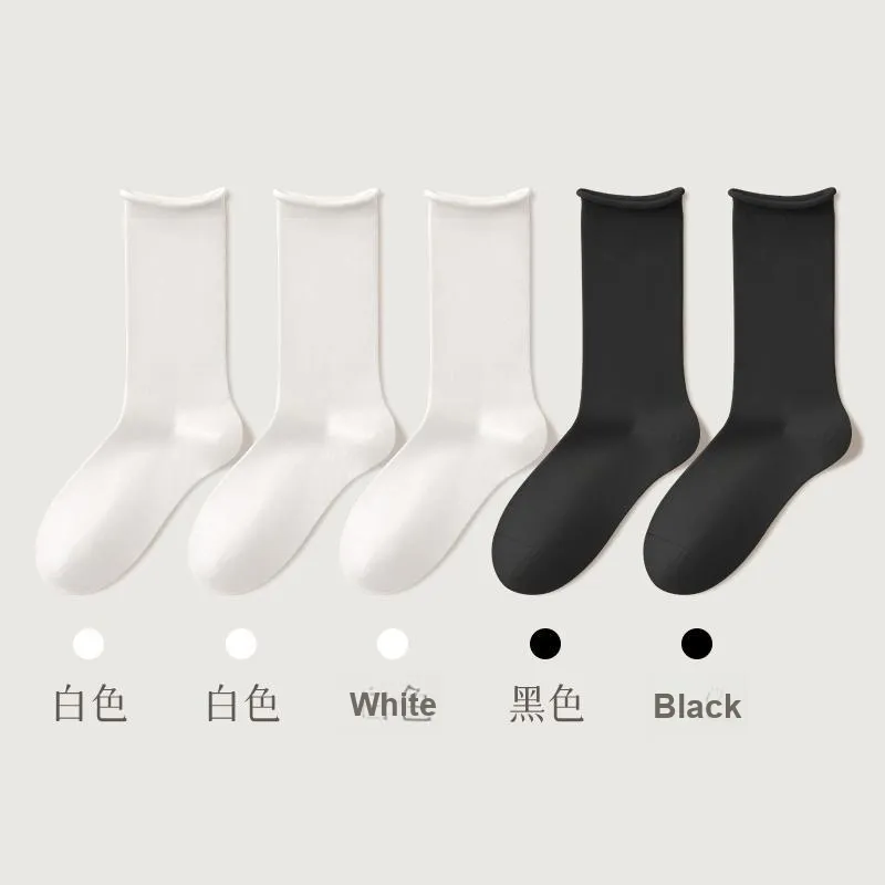 B&C.Room Mid Calf Socks Fall Winter Women's 5 Pack-21