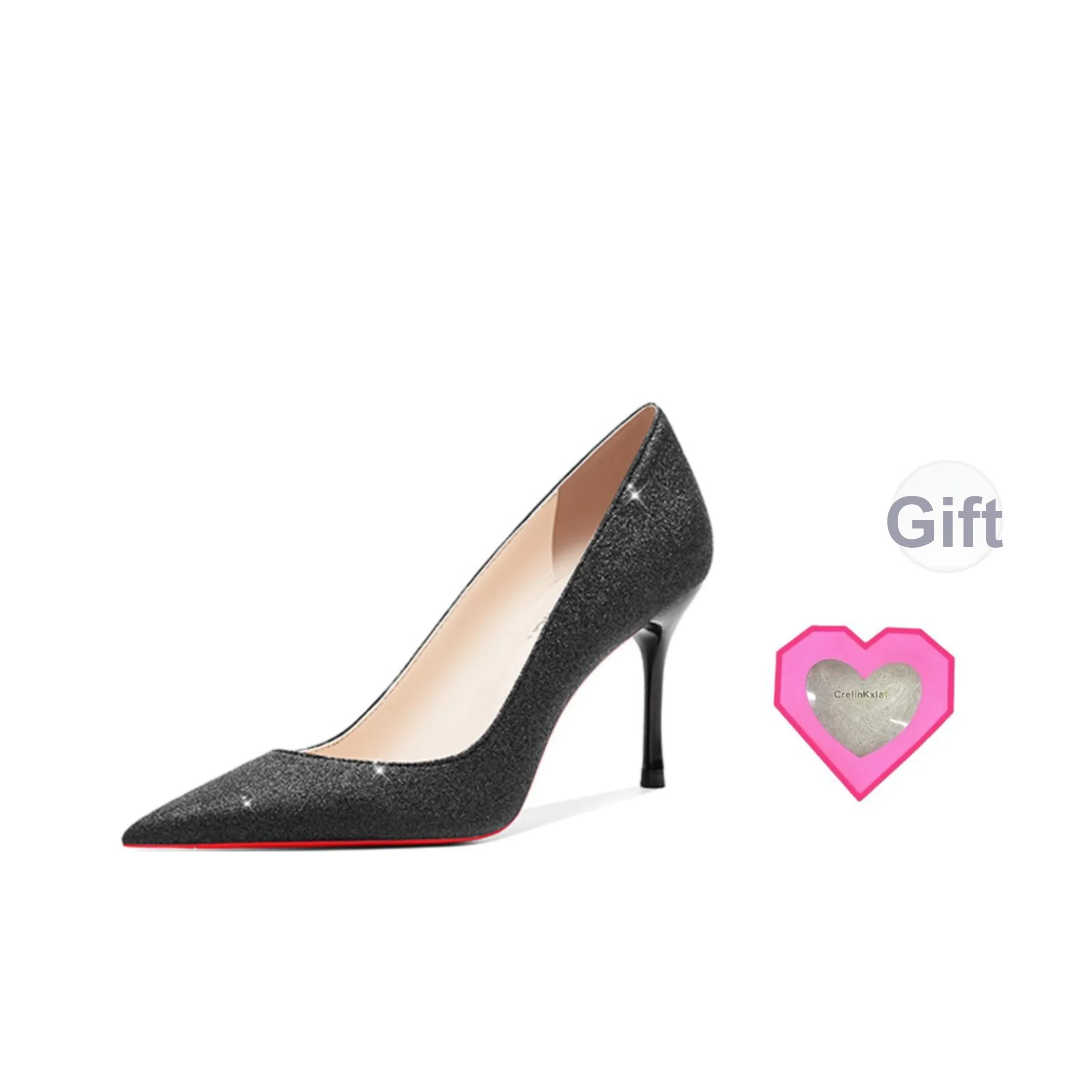 Crelinkxlat High Heels Women's Starburst Black
