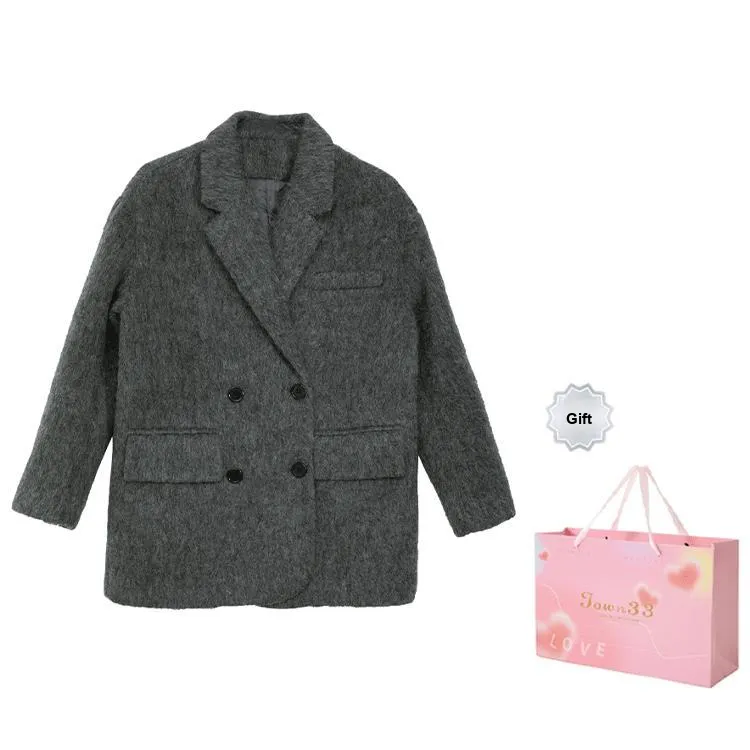 SUNSUNTOWN Coat Women's Dark Gray