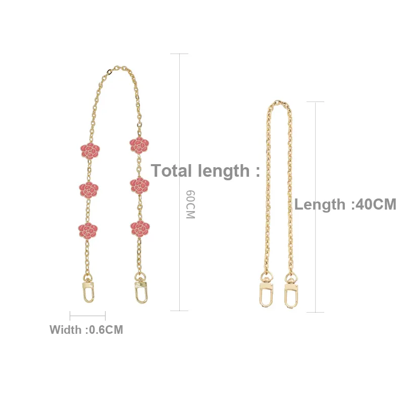Metal Bag Shoulder Strap Women's Gold-15