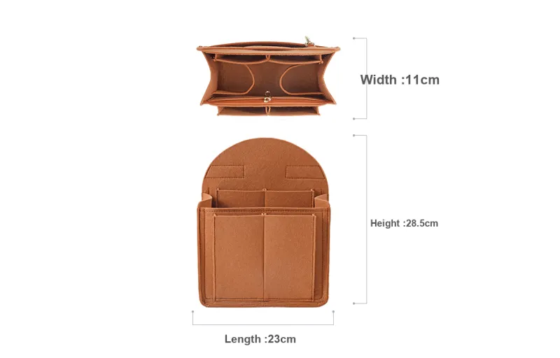 Lan Bao Fan Felt DuPont Paper Bag Accessories Women's Brown-6