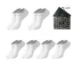 Short 6 Pack Box Included (6 Pairs White)