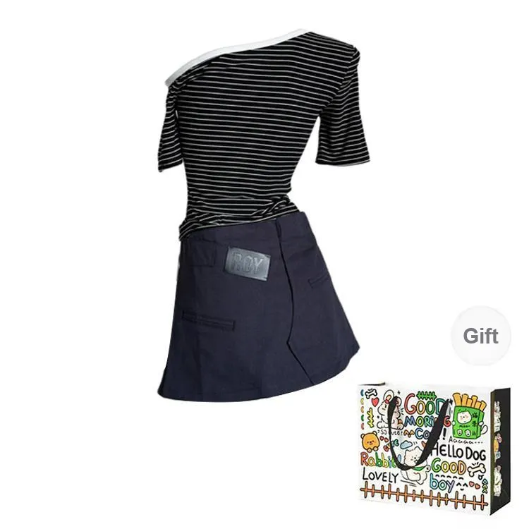 ZVJH Two Piece Skirt Sets Women's-1