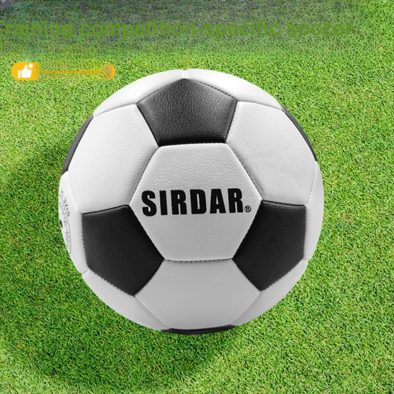 SIRDAR Size 4 5 Size Soccer PVC Machine Stitched Soccer Ball Unisex Black White-4