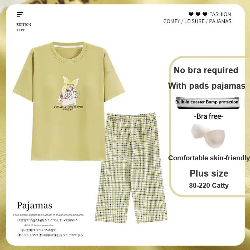 MADALLO Pajama Set Women's Yellow Green-4