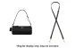 Black Adjustable 90-120cm Shoulder Strap[for Crossbody Use]