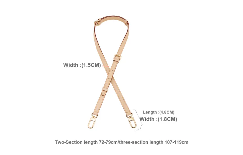 Ingenuity Handmade Cow Leather Bag Strap Women's Beige-5