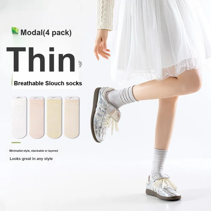 AUGUST Mid Calf Socks Women's 4 Pack-1