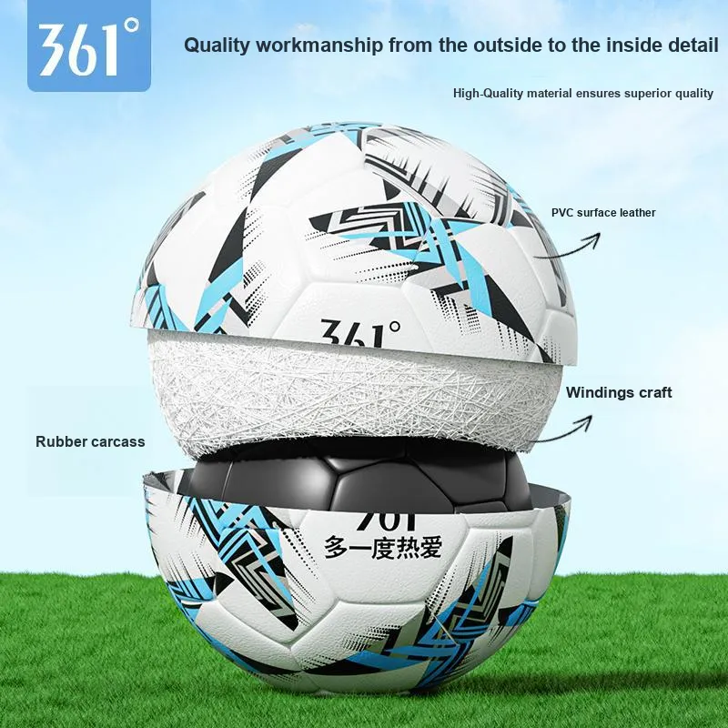 361° Size 45 Soccer PVC Unisex Blue Black-2