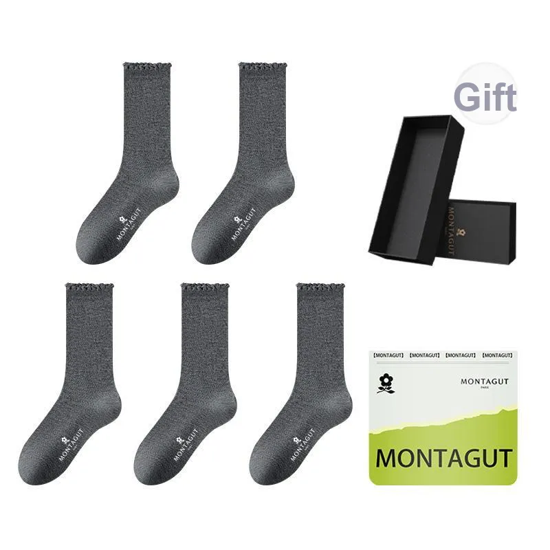 Montagut Mid Calf Socks Women's Shopping Bag Combo Set-30