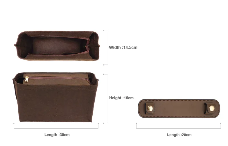 Lan Bao Fan Felt, Imported Microfiber Bag Insert Unisex-34