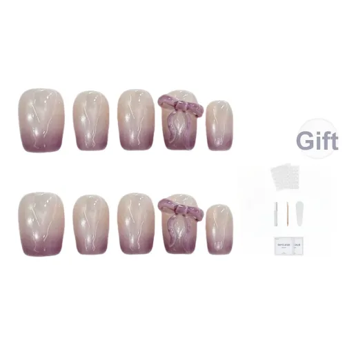 AIDINGQI Fragrant Roland Ручной Ножной Длинный Кошачий глаз Мягкий Элегантность Съемный Ножной Патч False Nail