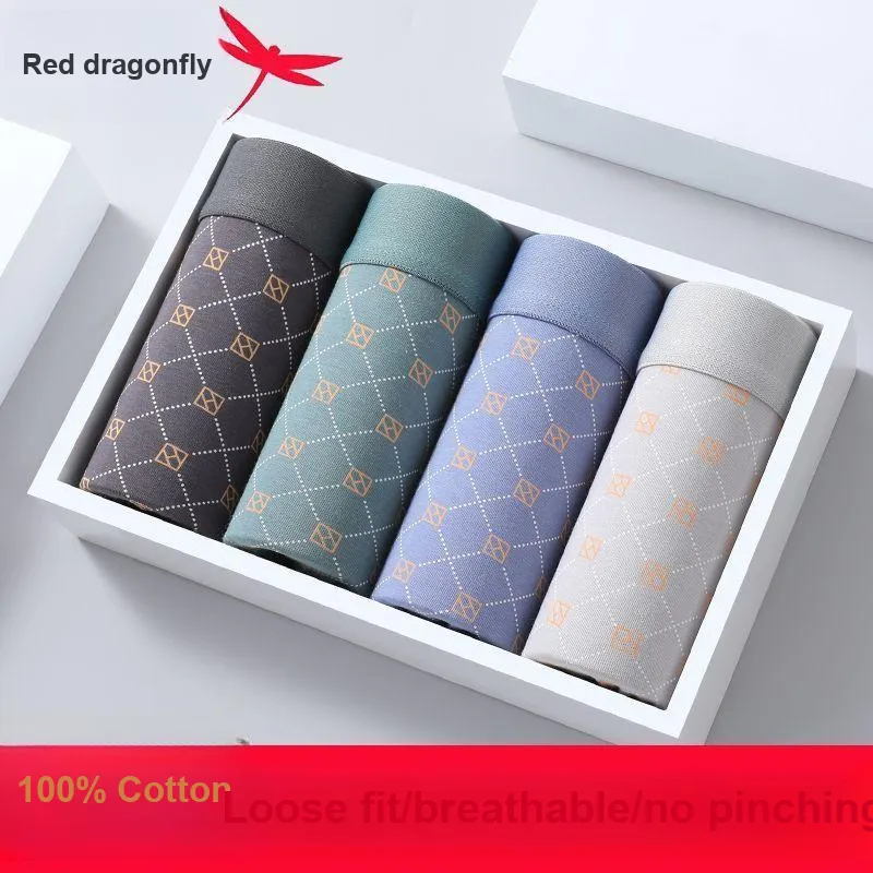 RED DRAGONFLY Underpants Men's Box 4 Pack-1