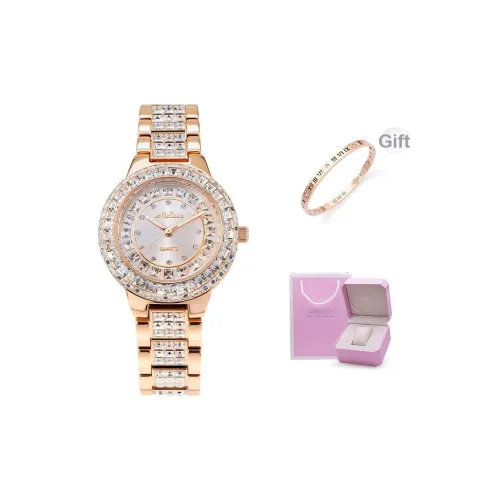 Melissa Кварцевый механизм стальной ремешок женские часы серебристый циферблат