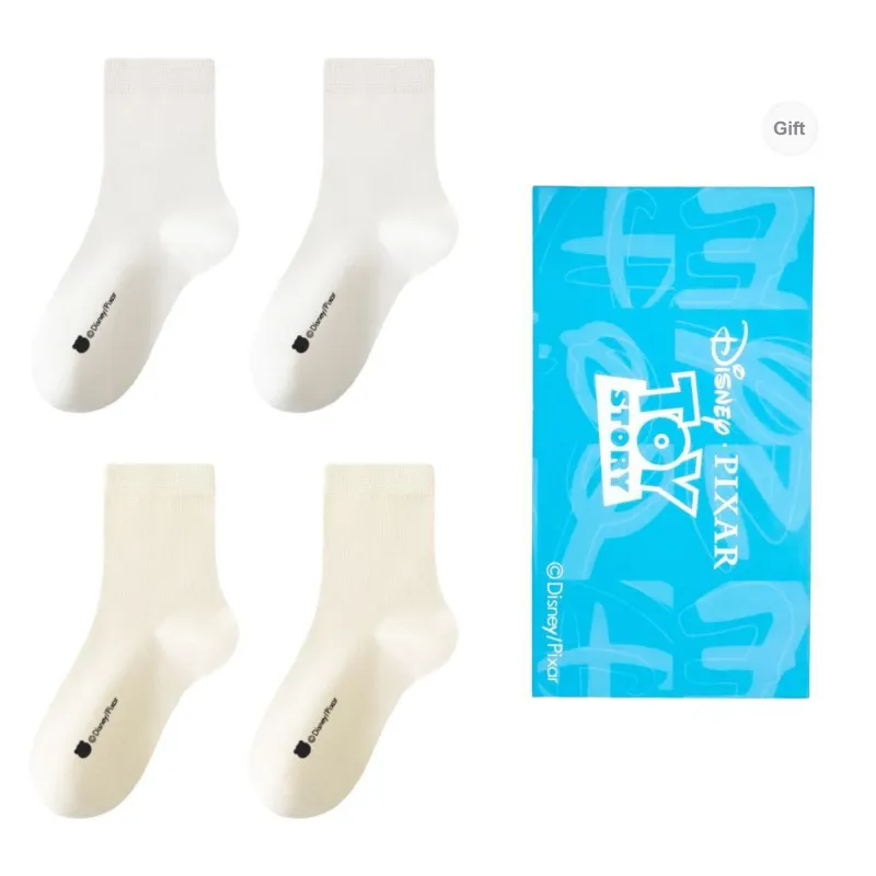 Disney Mid Calf Socks Women's Box 4 Pack-16