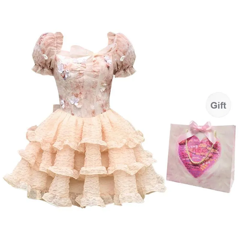 Peaches Peaches Short Sleeved Dress Women's-9