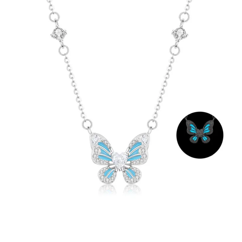 Lao Feng Xiang 925 Sterling Silver Necklaces Women's-8