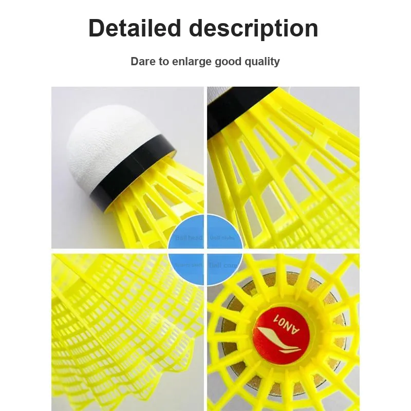 LiNing Nylon Shuttlecock Collection AN01 Nylon Shuttlecock 6 Pack Nylon Training Shuttlecocks-1
