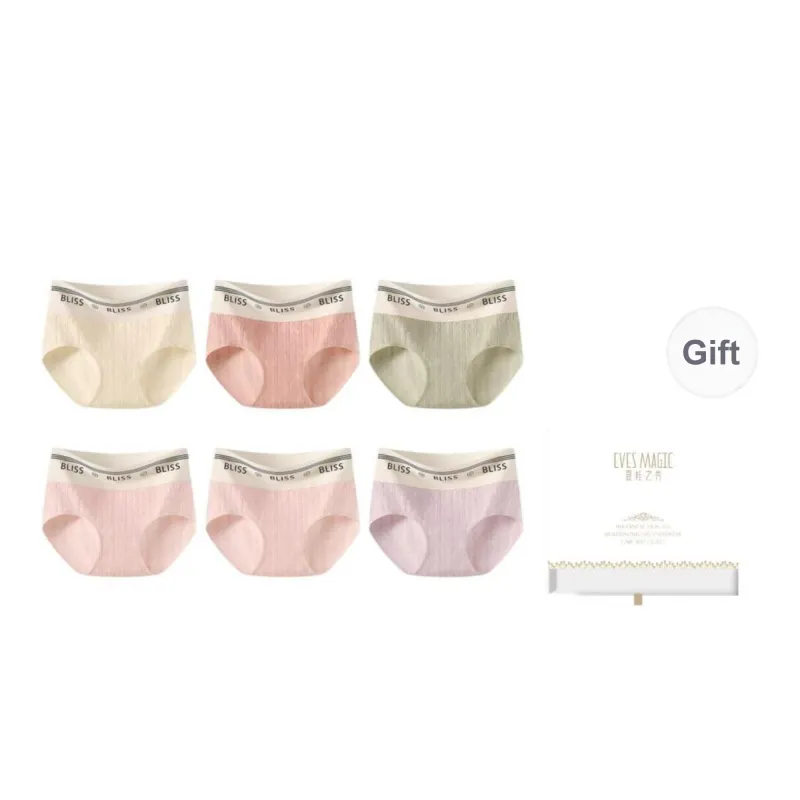 XIA.WA.ZHI.XIU Underpants Women's Box 6 Pack-6