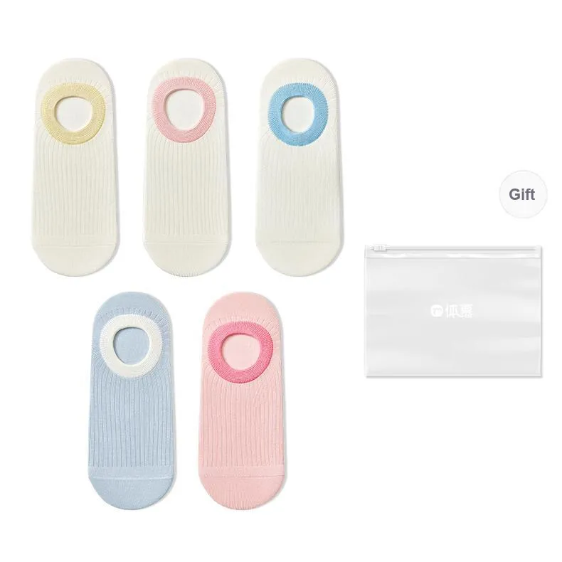 Temooues No Show Socks Women's Combo Set-9