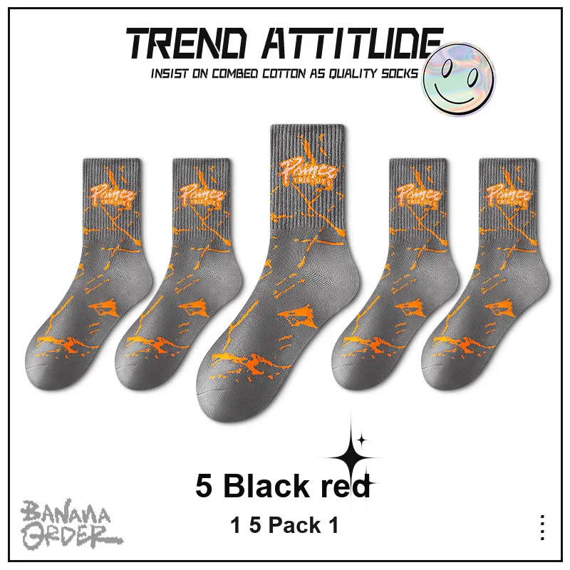 ROBINHOOD Mid Calf Socks Men's 5 Pack-13