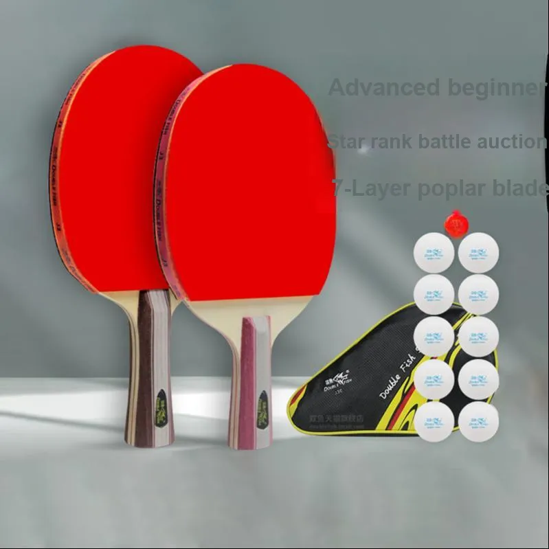 DOUBLEFISH Ping Pong Paddles Solid Wood-1