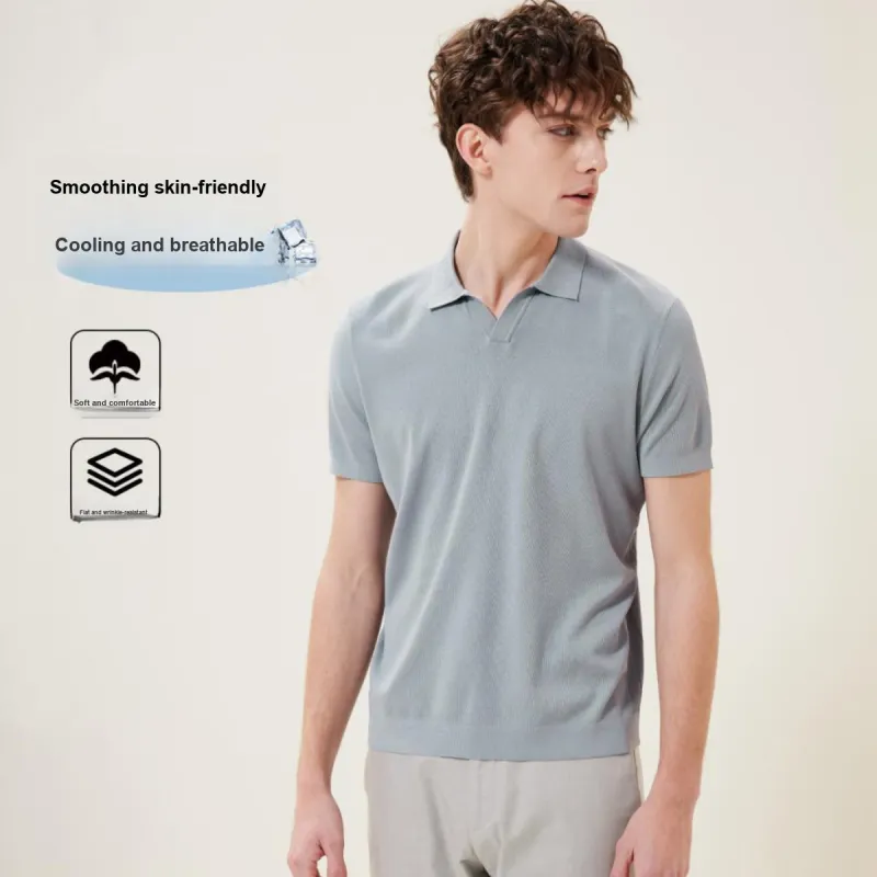 Red bean Polo Shirts Men-6