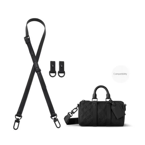 YUESIHUI Cow Leather Shoulder Strap Bag Accessory Women's Black