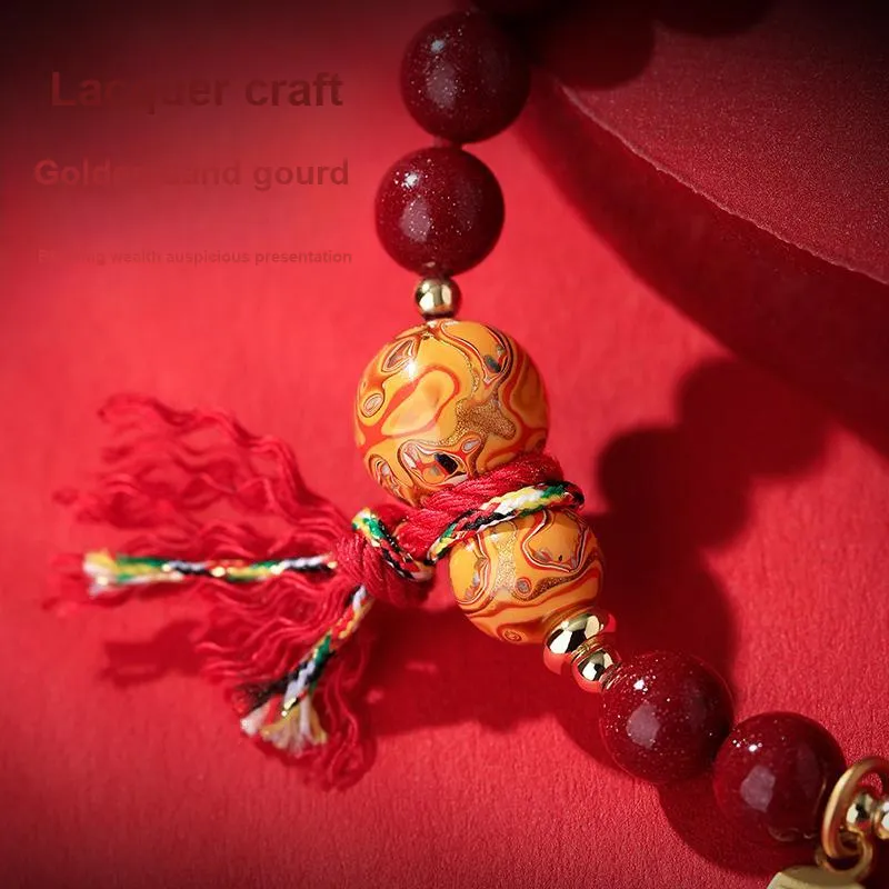 ZHIZUO Cinnabar Jade Bracelets Unisex-3