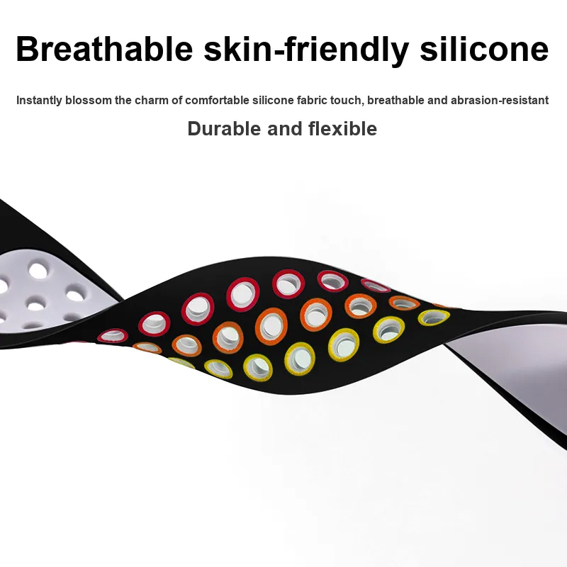 Fly Watch Band Red Beige Compatibility Silicone Material-4