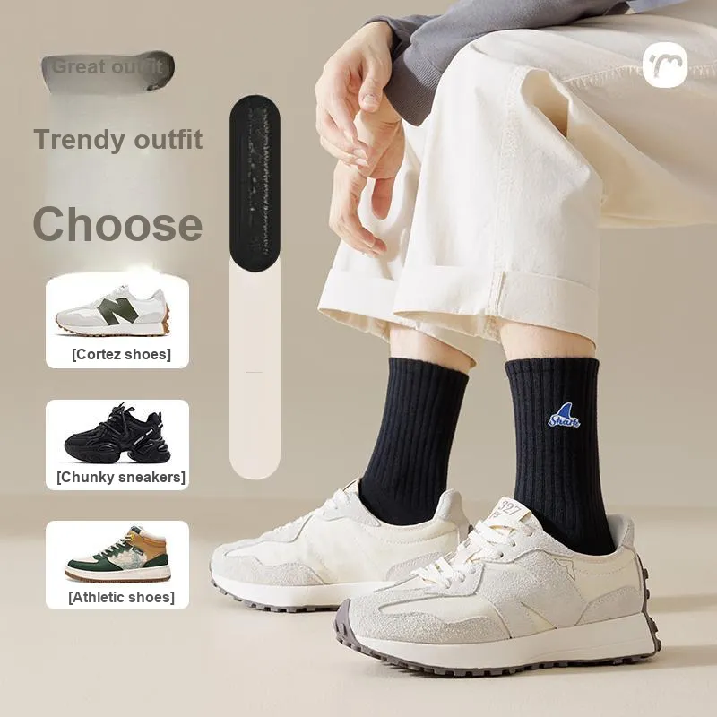 Temooues Mid Calf Socks Unisex 5 Pack-3