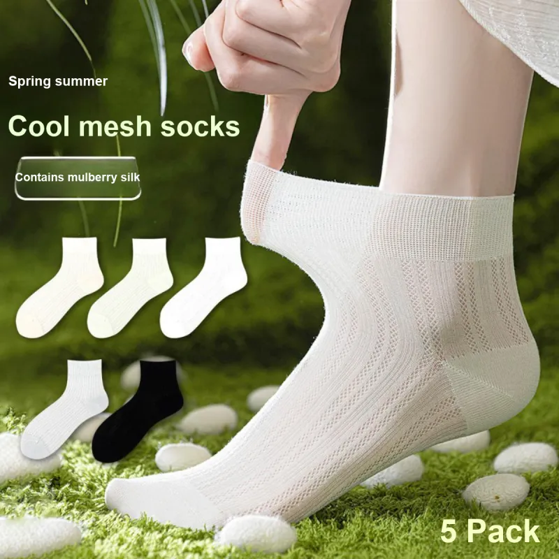 AUGUST Ankle Socks Women's 5 Pack-2
