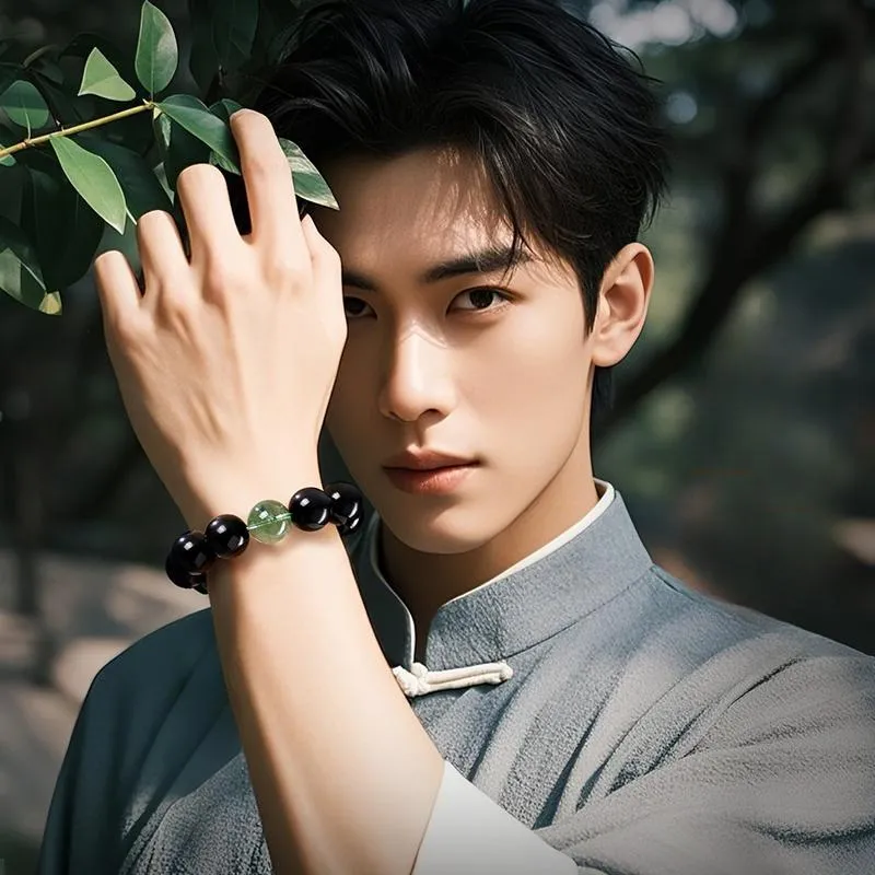 Yi Mingju Obsidian Bracelets Men's-2
