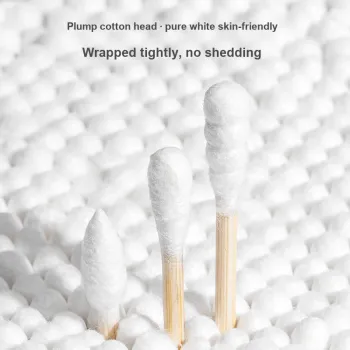 JIANMEICHUANGYAN Disposable Cleaning Ear Picks For Home Use, Disinfecting, Sterile Dual Head Cotton Swab