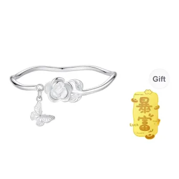 CHAOHONGJI 999 Fine Silver Bangles Women's